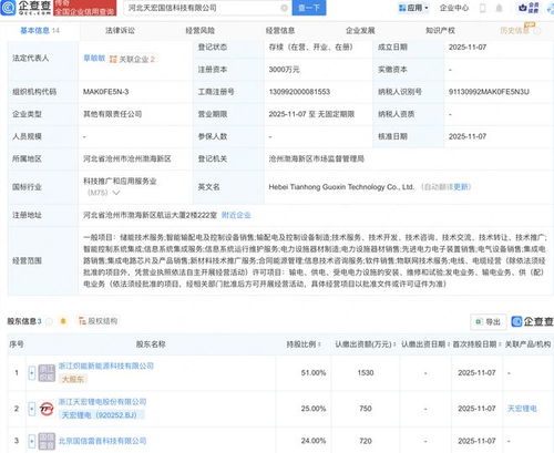 天宏鋰電跨界布局，新公司融合集成電路芯片與軟件設計業務